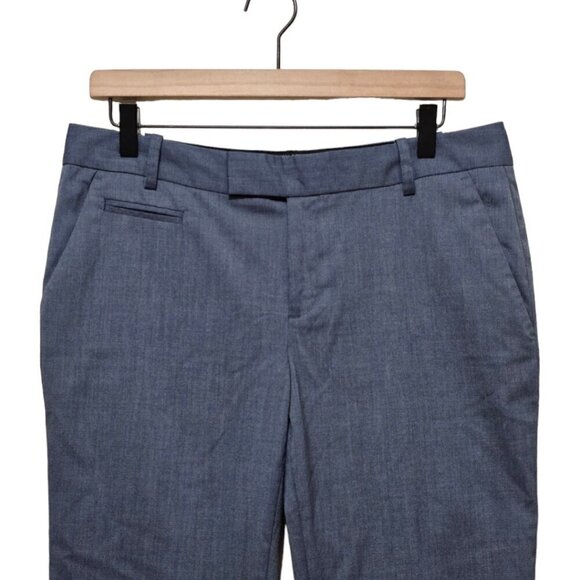 Banana Republic Martin Fit Blue Straight Leg Trousers Sz 8L - Picture 3 of 8